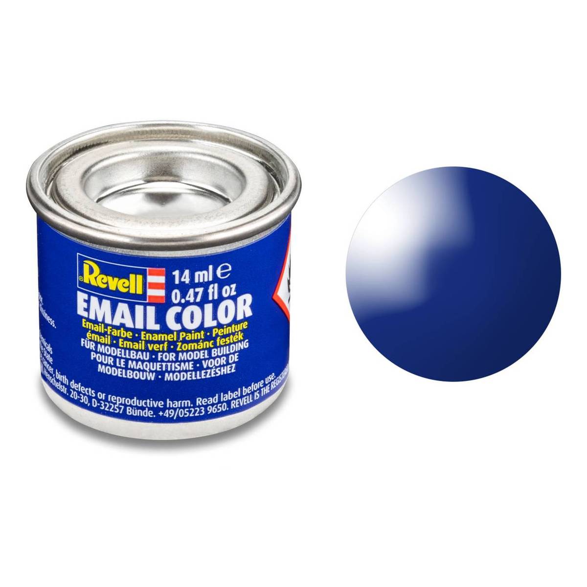 Revell Ultramarine Blue Gloss Enamel Paint 14ml (51)