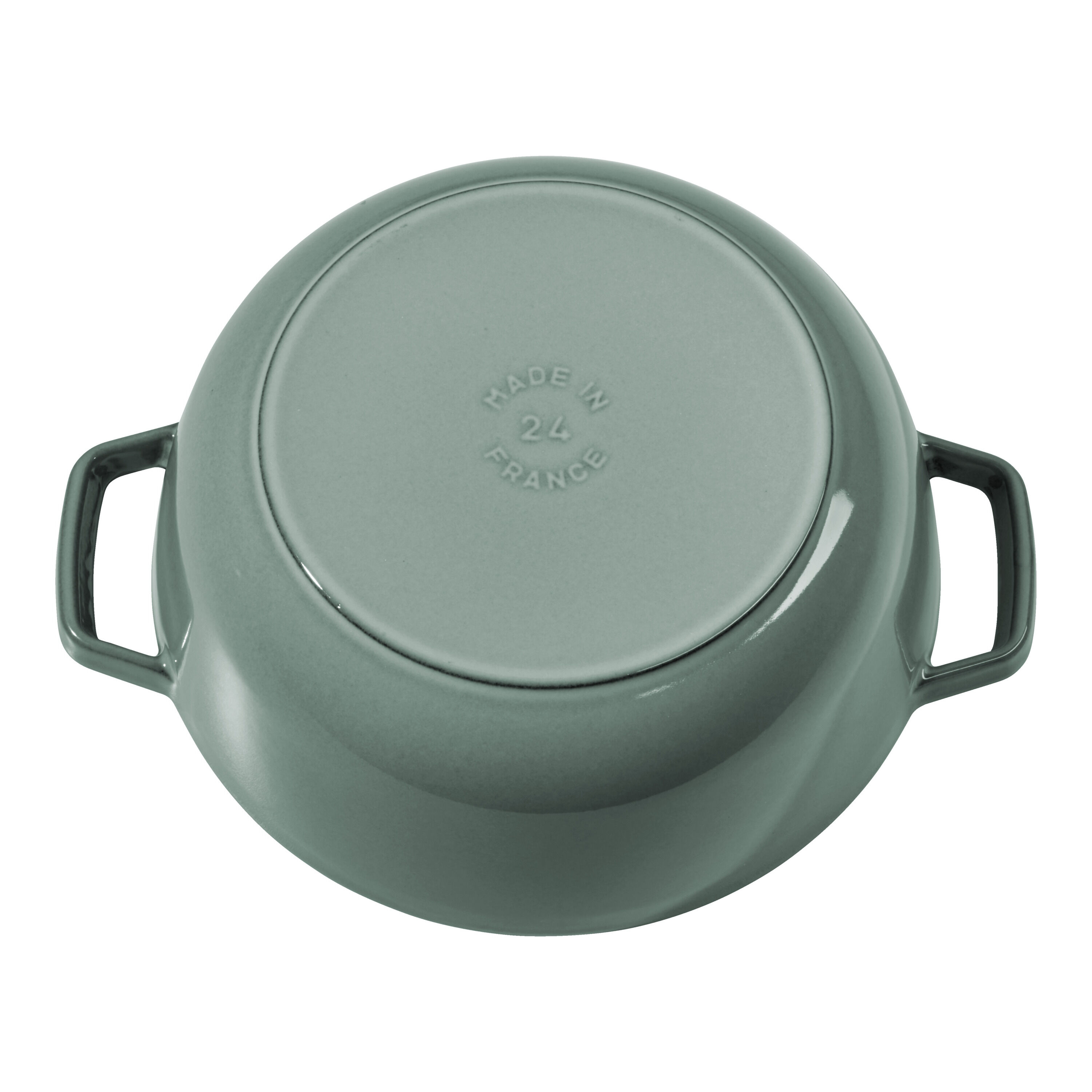 24 cm round Cast iron French oven eucalyptus