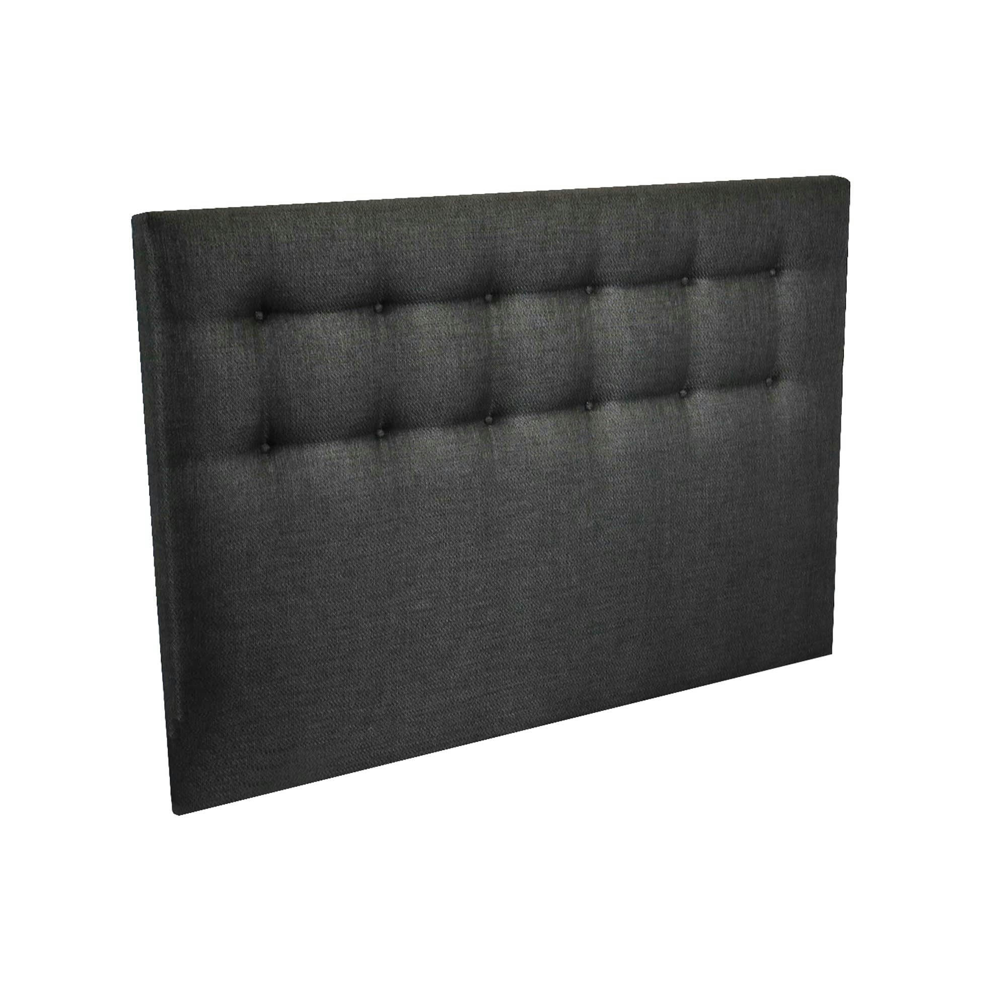 - Tete de lit capitonnée - Anthracite, - 160 x 115 cm