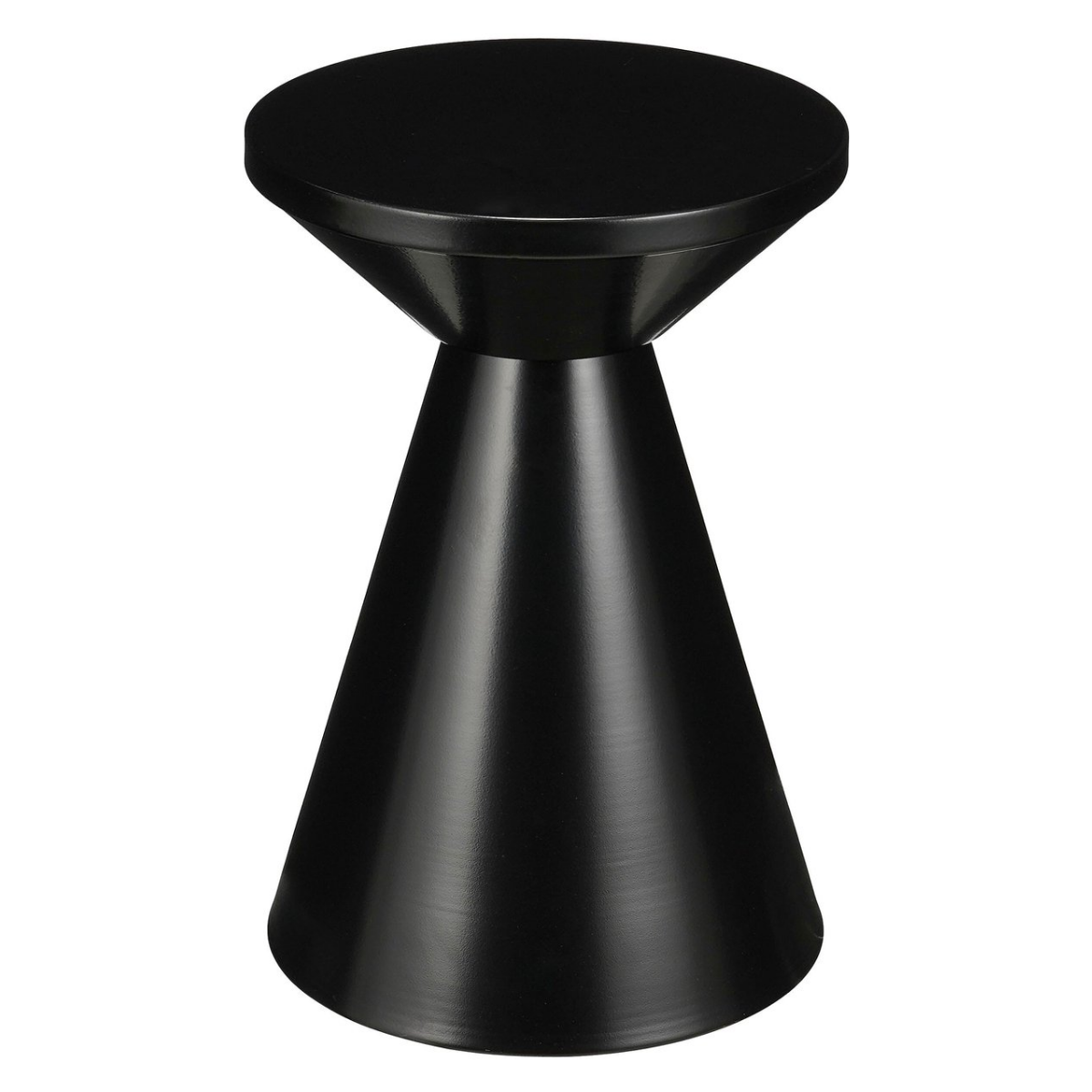 Mica Decorations Jim Bijzettafel - Bijzettafel Rond H45 x Ø31 cm - Ijzeren Tafeltje voor Woonkamer of Slaapkamer - Plantentafeltje - Nachtkastje