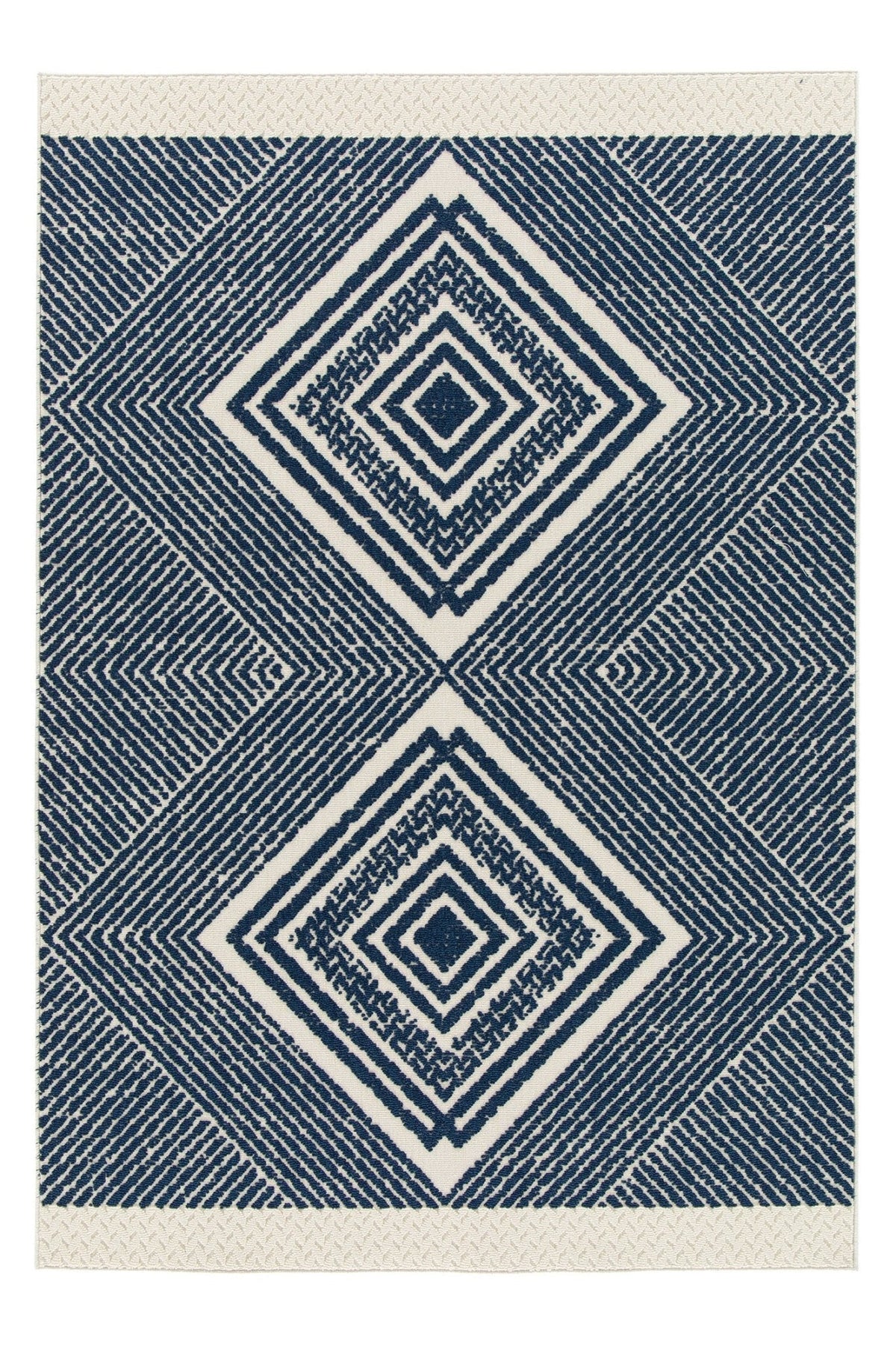 AFK Living vloerkleed Hamptons - voor binnen en buiten - blauw - 160 x 230 cm