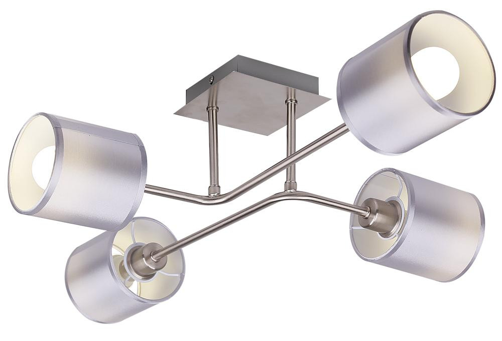 Lampa sufitowa srebrna SAX 4xE14x40W wym: 18x69x50 cm Candellux