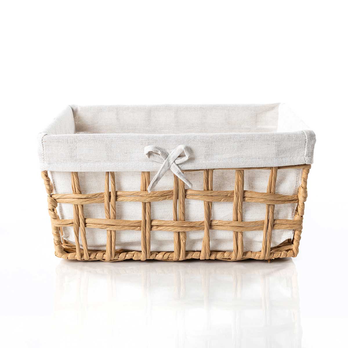 Cesto wc natural e linho 28x35cm