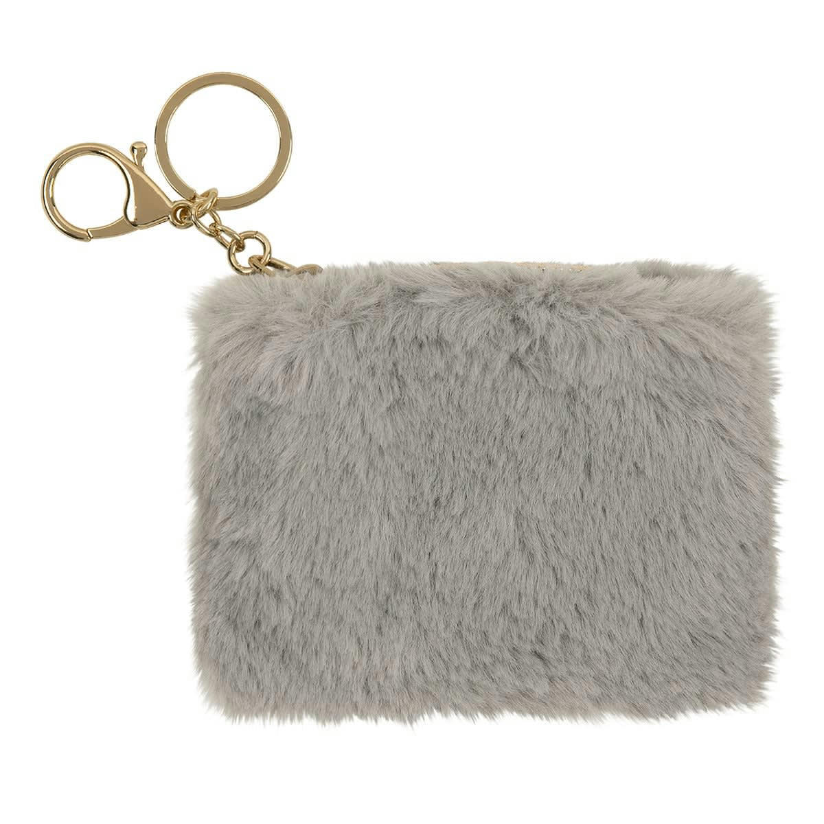 - Porte-monnaie Peluche Chat Gris