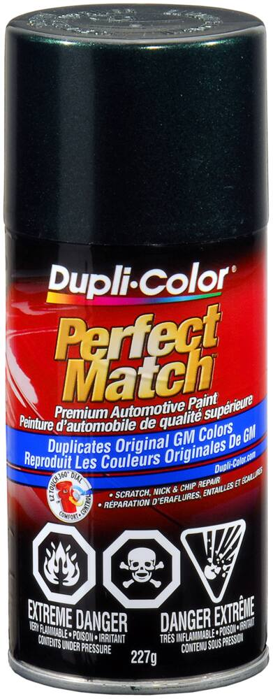Dupli-Color Perfect Match Premium Acrylic Lacquer Automotive Aerosol Spray Paint, Medium Green Metallic (47, WA 9539), 227-g