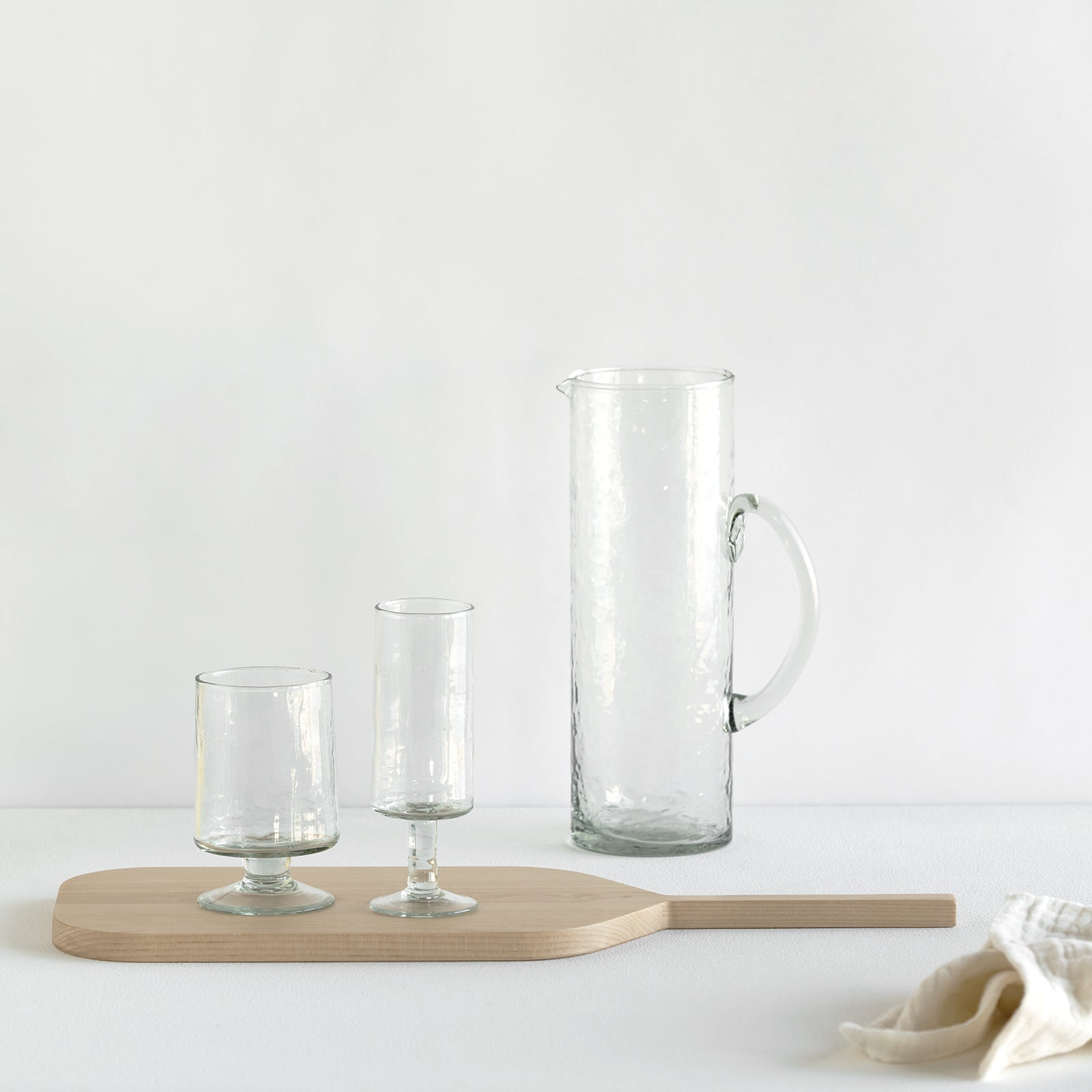 Urban Nature Culture Hammered Wijnglas - Transparant - 6 st.