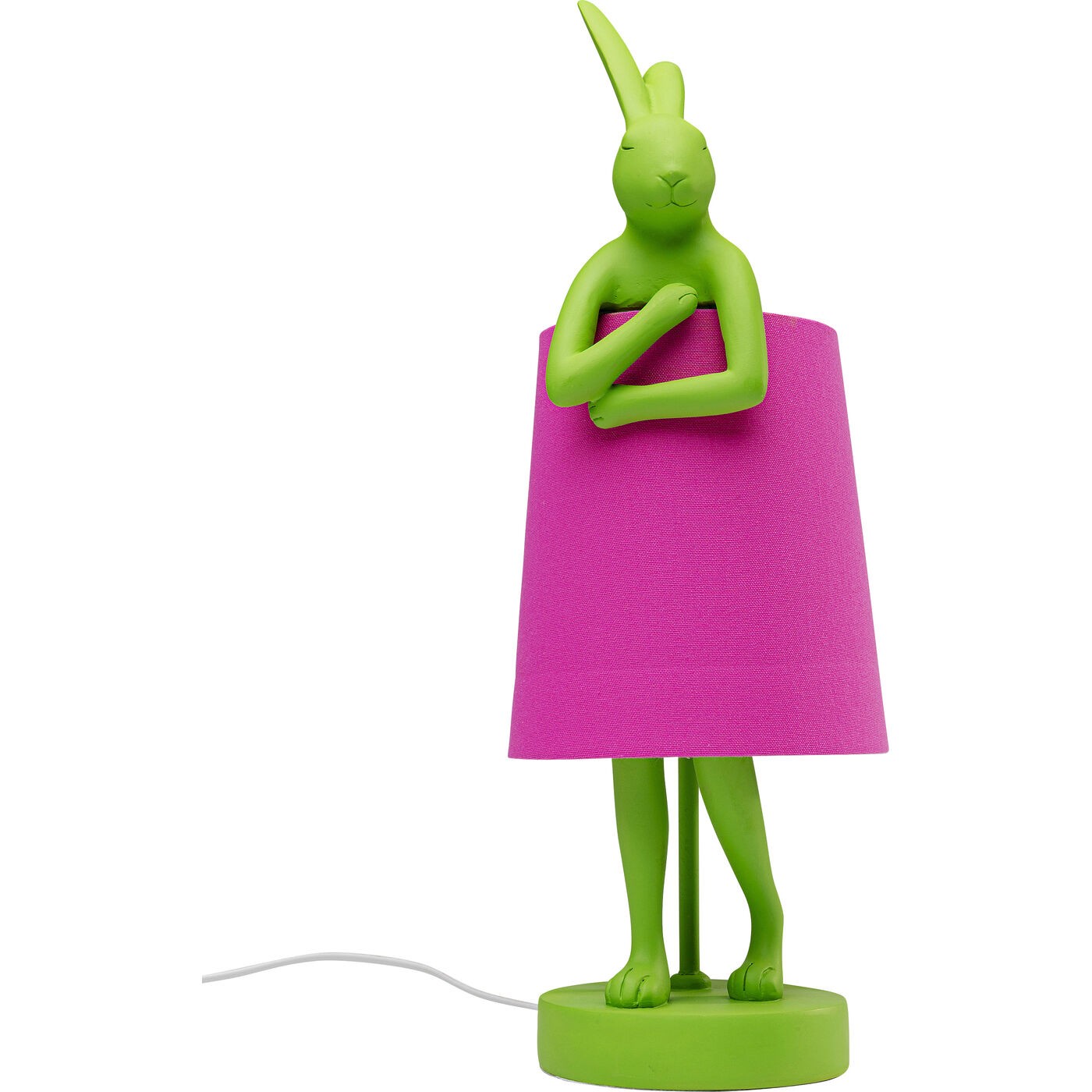 Tafellamp Animal konijn 50cm groen en roze Kare Design