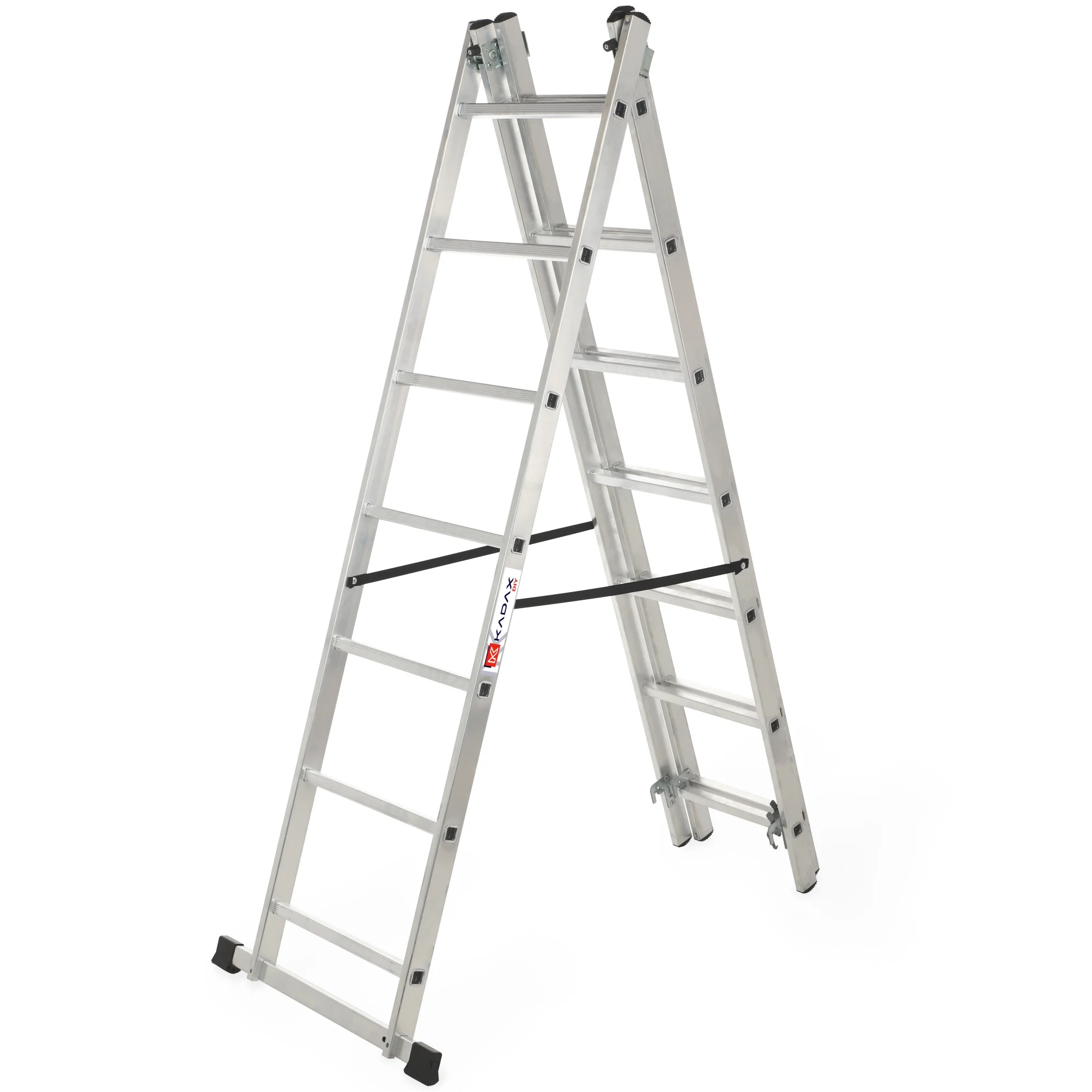 Kadax Drabina Aluminiowa 3x7 Dwustronna Składana