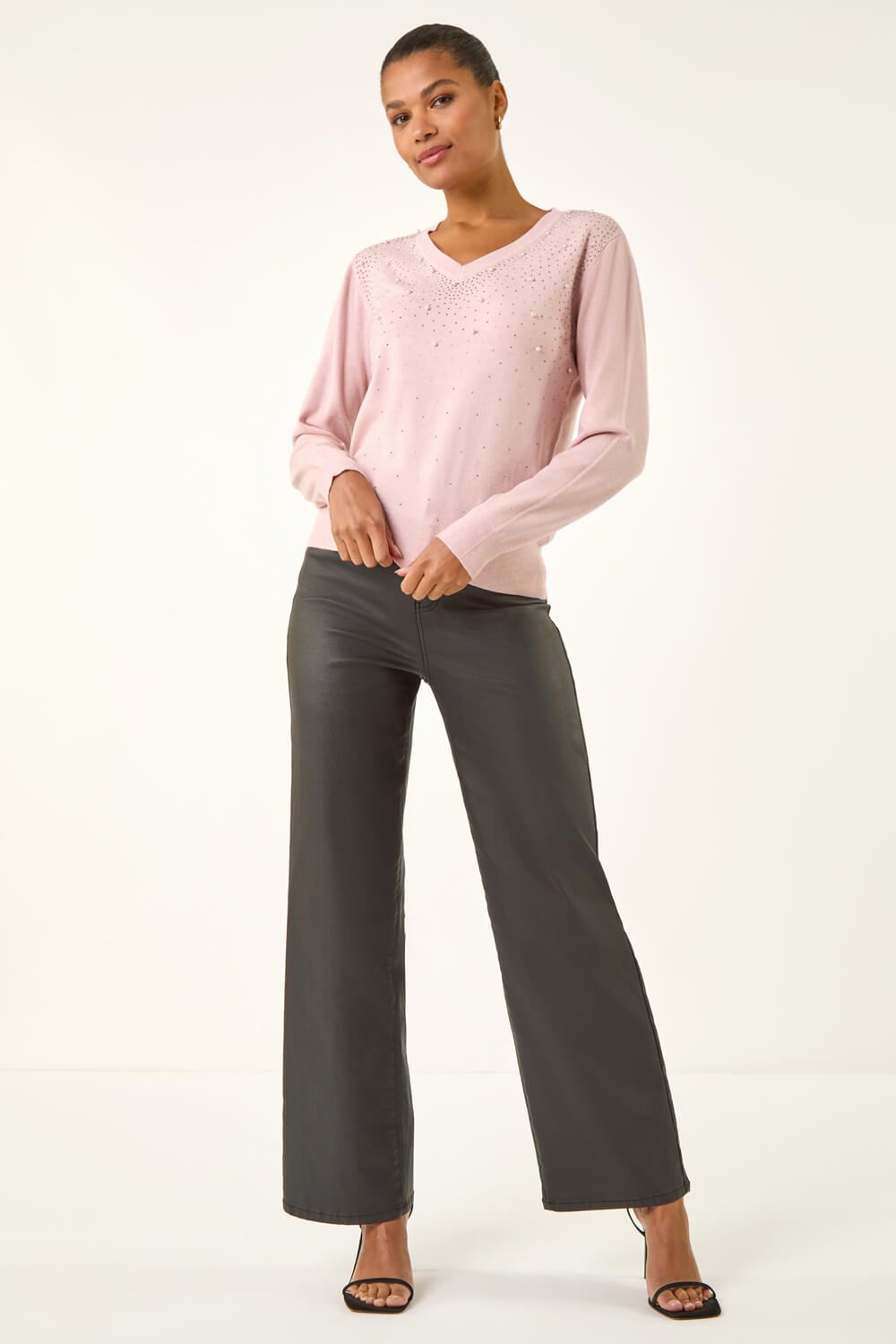 Roman Pearl Sparkle Embellished Jumper