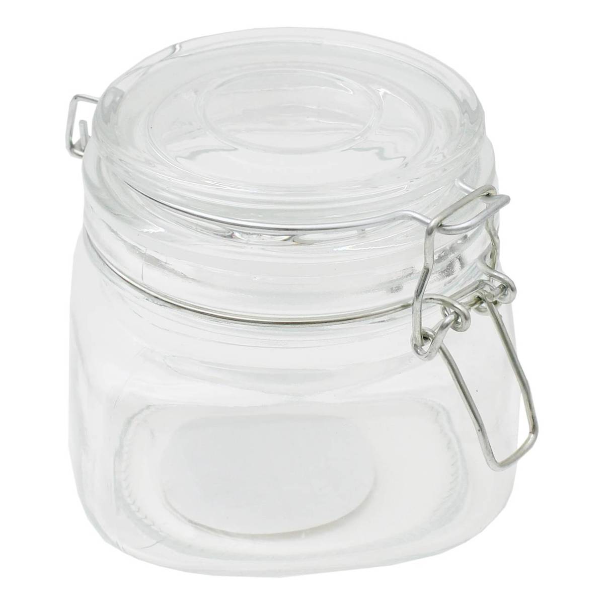 Clear Clip-Top Glass Jar 500ml