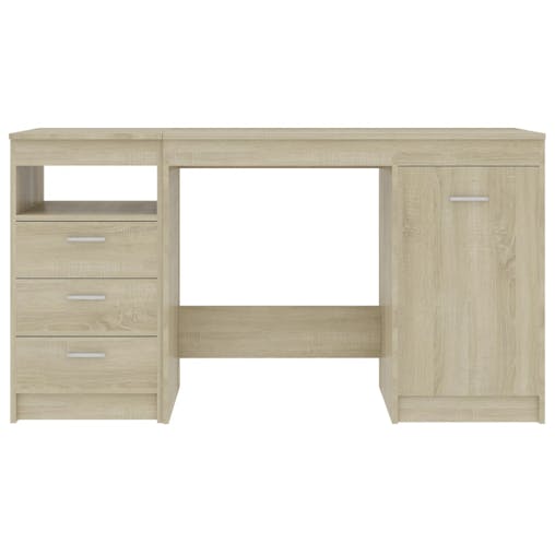 NNEVL Desk Sonoma Oak 140x50x76 cm Chipboard