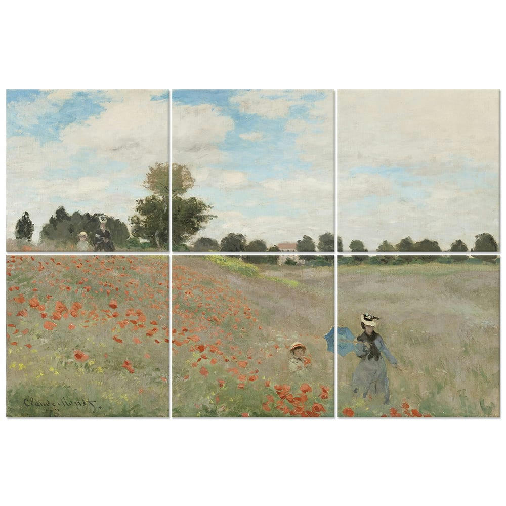 - Tableau Le Champ Des Coquelicots - Claude Monet 100x150cm