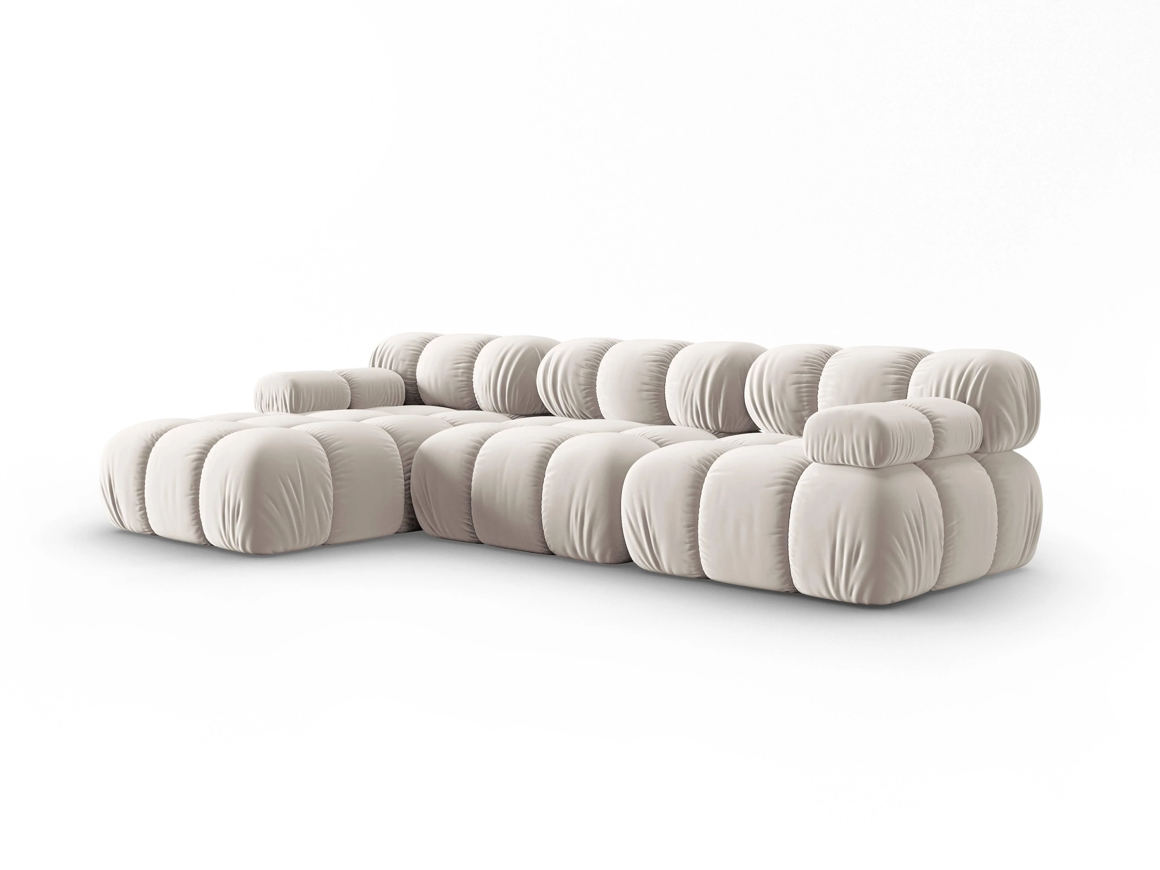 Modulaire-4-zitshoekbank Tropea links velvet