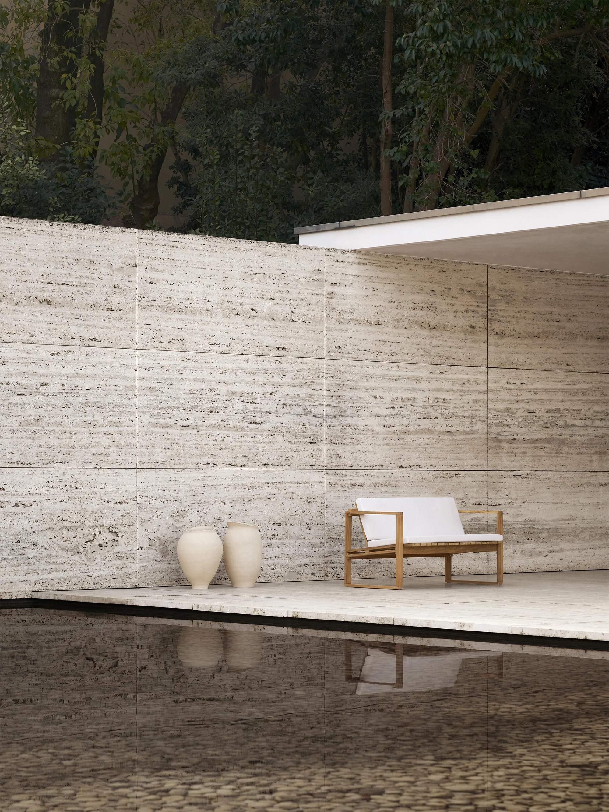 Garten-Loungesofa BK12 aus Teakholz