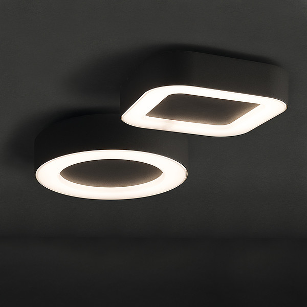 Plafon zewnętrzny Puebla LED aluminiowy grafitowy