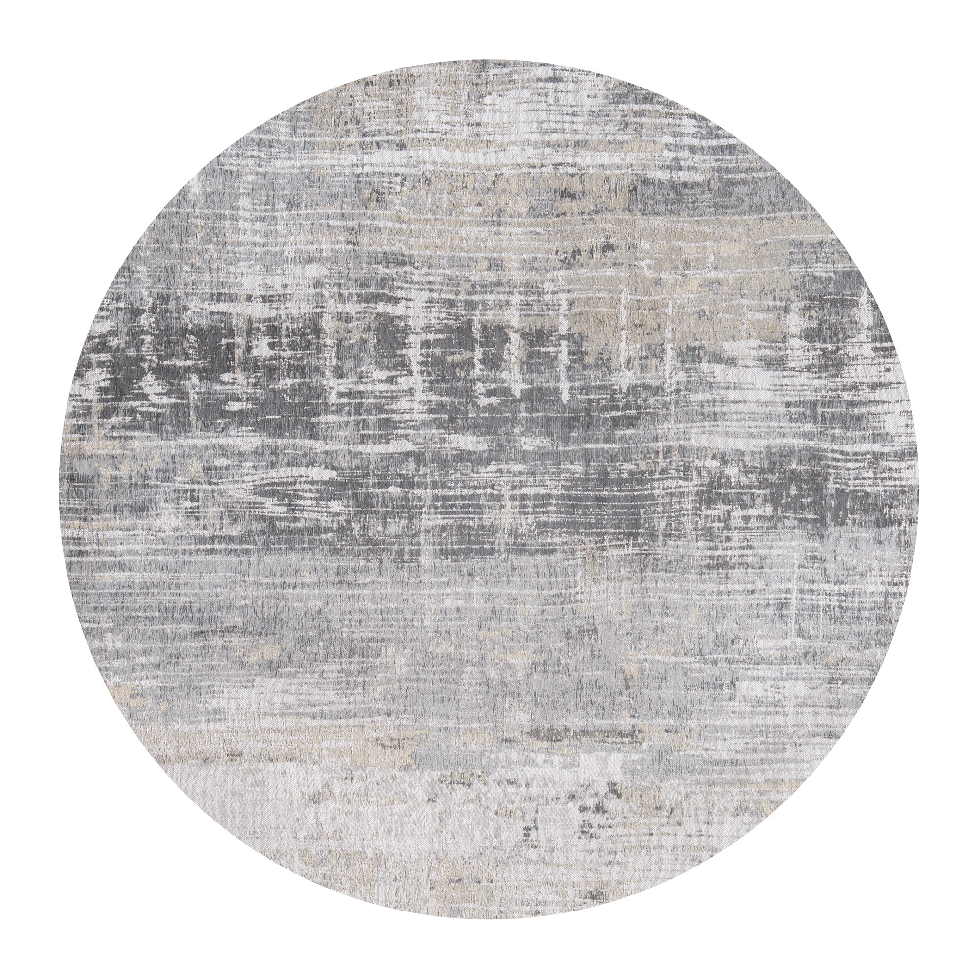 Louis de Poortere Streaks Vloerkleed Ø 240 cm - Coney Grey