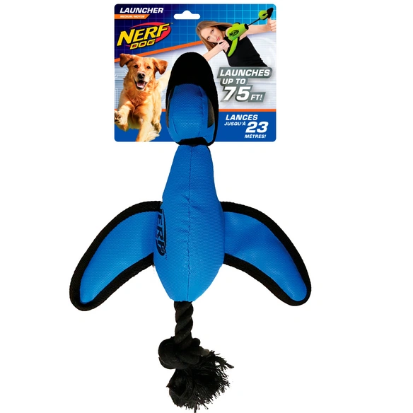 Spielzeug, Katapult-Ente, blau, für Hunde