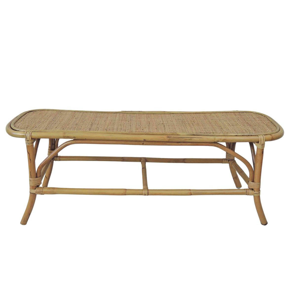 - Banc bout de lit en rotin