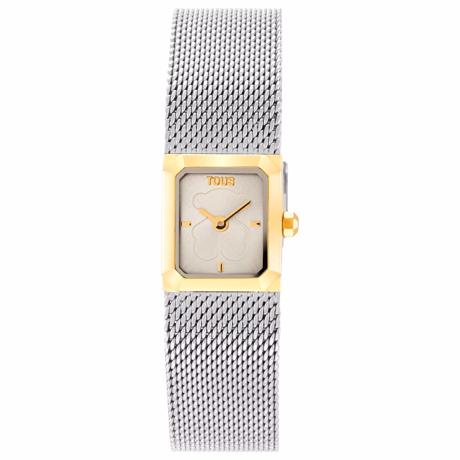 Reloj analógico con brazalete de malla milanesa de acero y acero dorado Mini Mesh