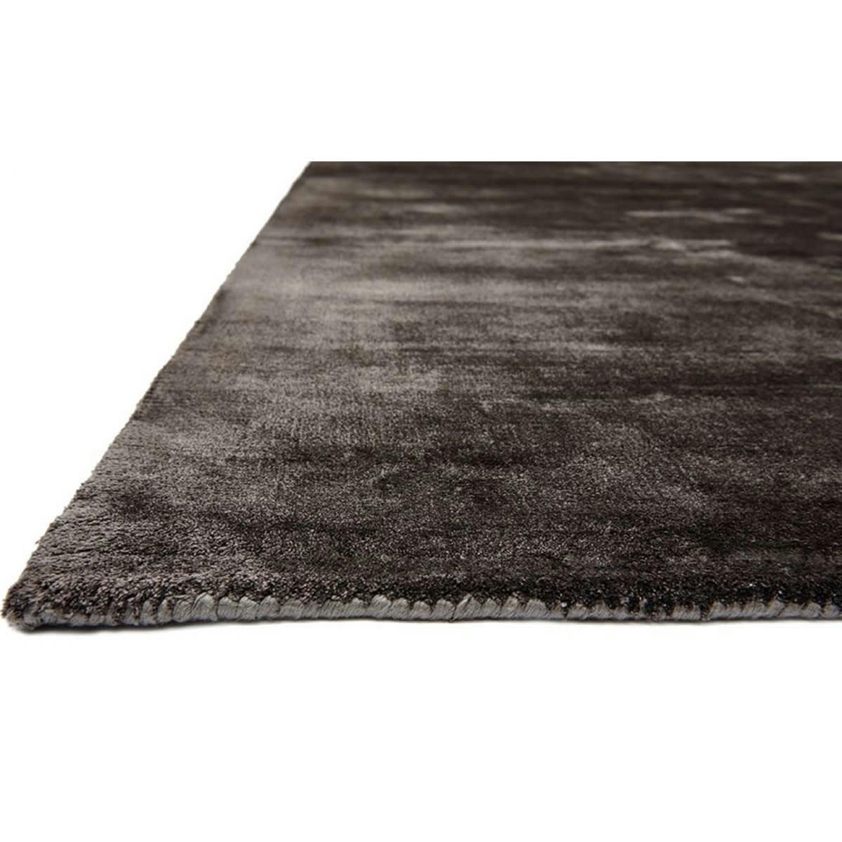TITANE - Tapis luxe designer en Viscose Noir 175x250 cm