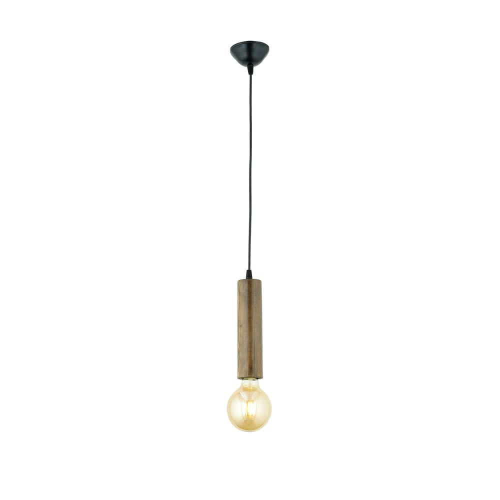 ADINO - Suspension vintage en bois à hauteur réglable jusqu'à 80 cm