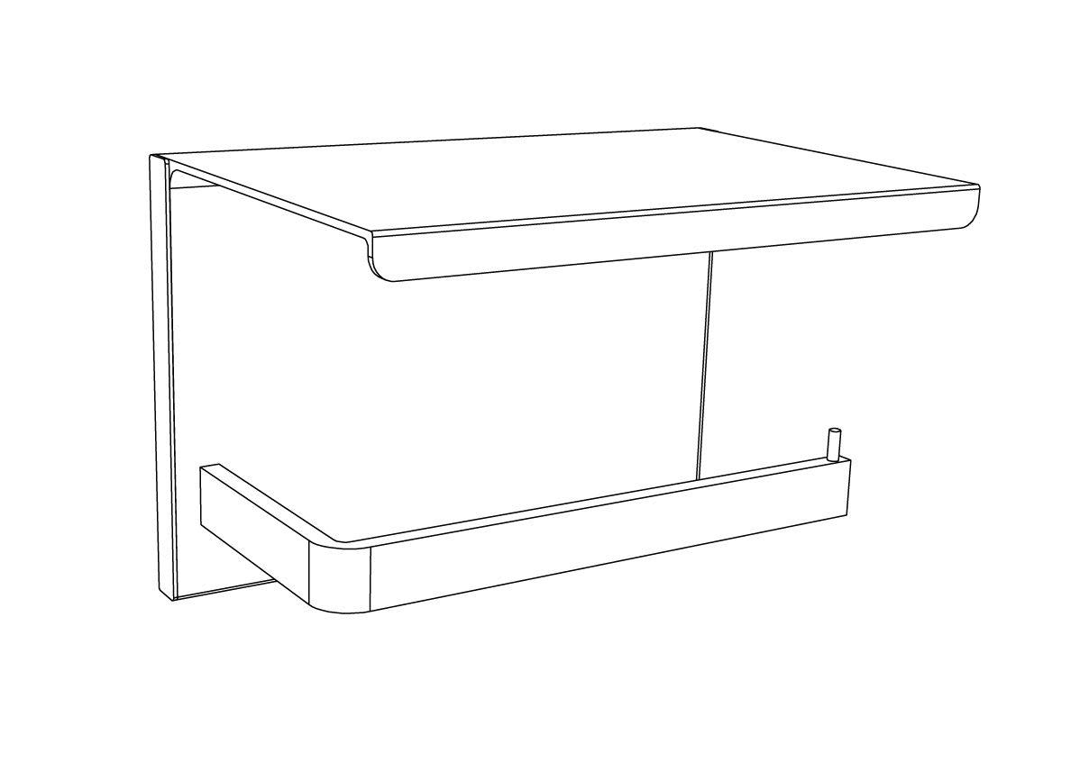 LOFT-GAME - Porte-papier wc blanc