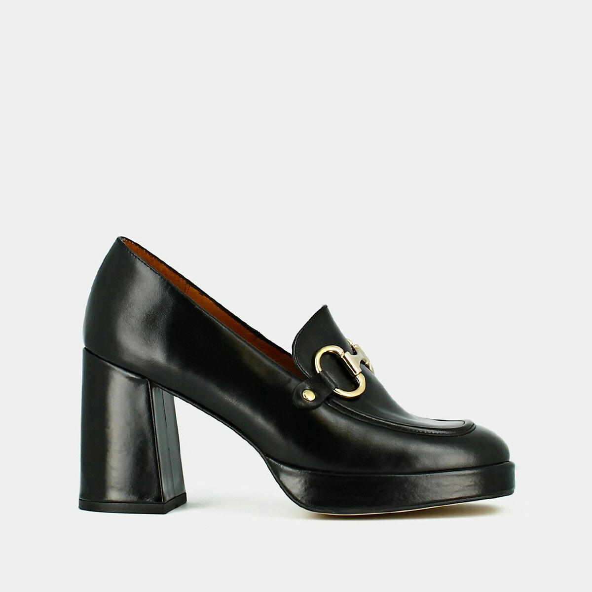 Mocassins à talons en cuir glacé Virgile&nbs