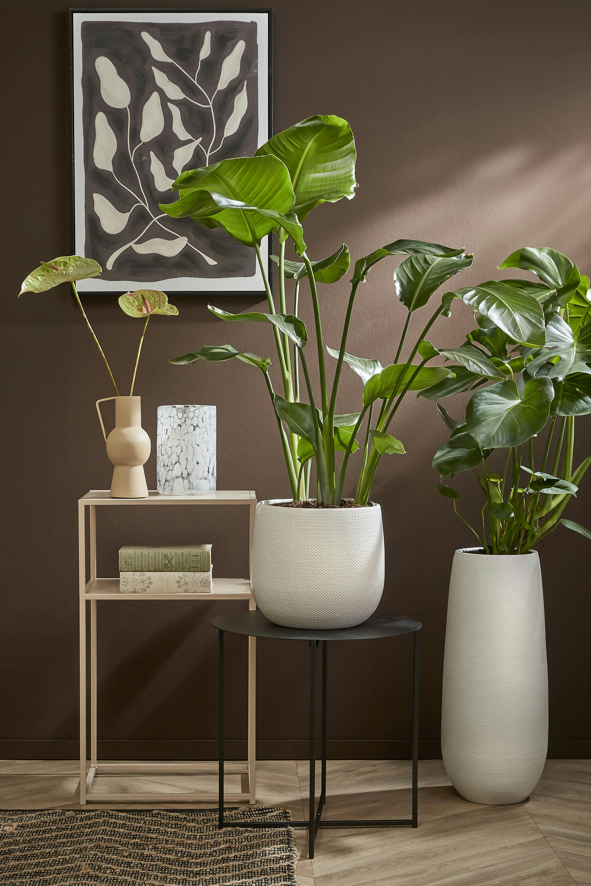 MIKKI - Table d'appoint en métal noir H45