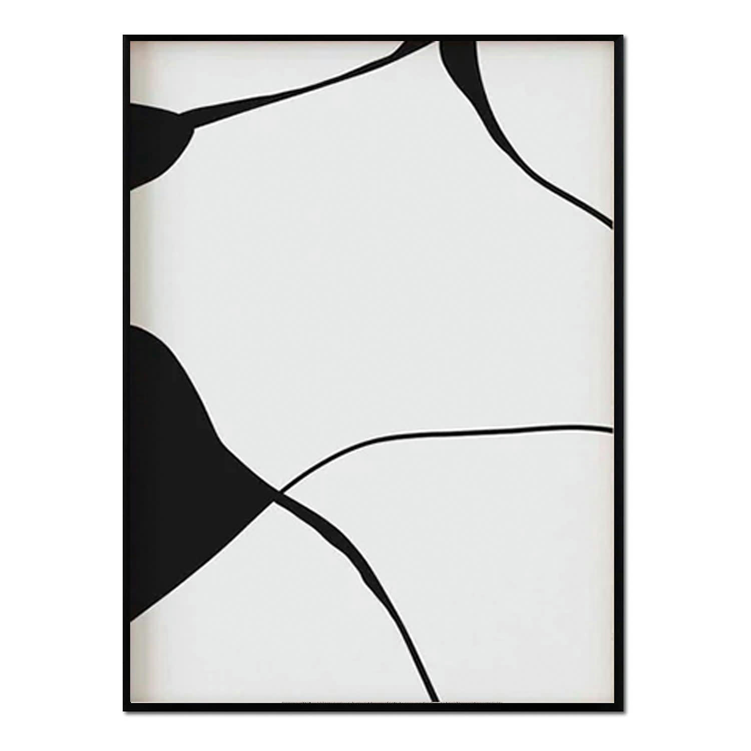 MINIMALISMO - Affiche avec cadre noir -  design minimaliste - 50x70