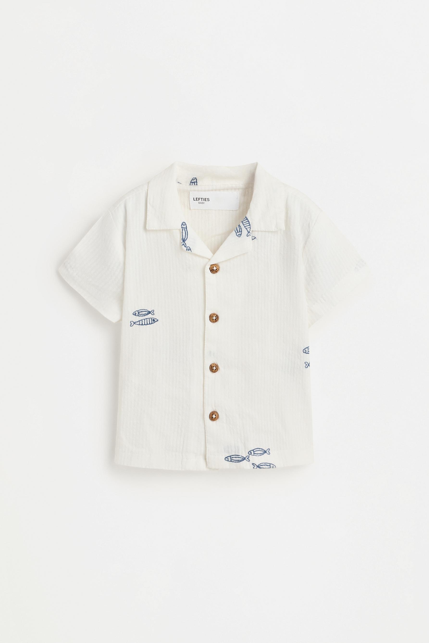 Set camisa y bermuda bordados
