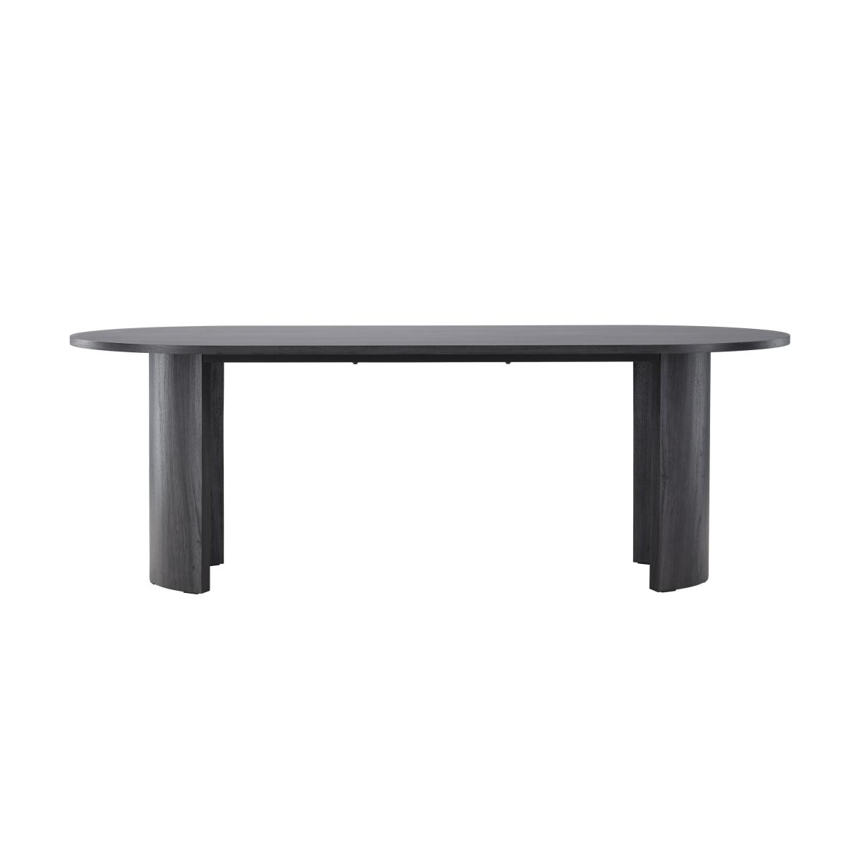 Svea - Silvio ovale eettafel - 100 x 220 cm - zwart
