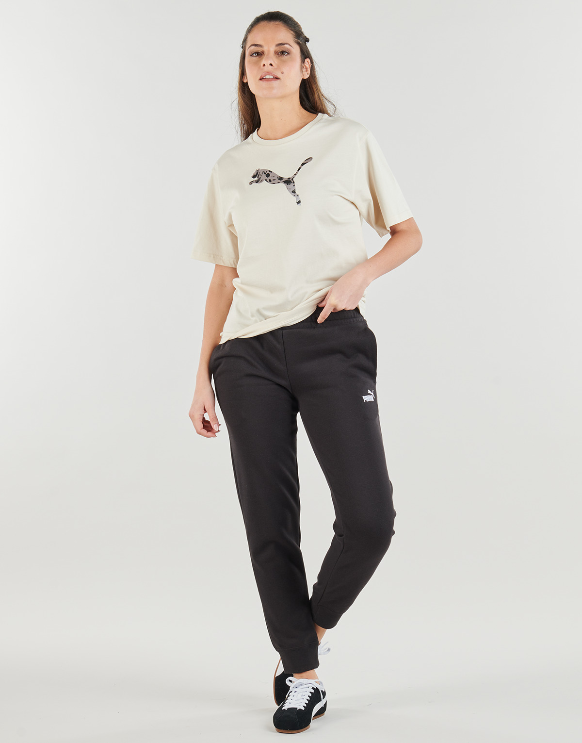 Puma - ESS Small No. 1 Logo Sweatpants FL cl - Black