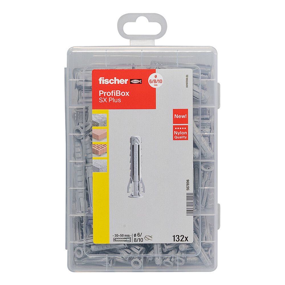 SORTIMENTSBOKS FISCHER NYLONPLUGGER 132STK
