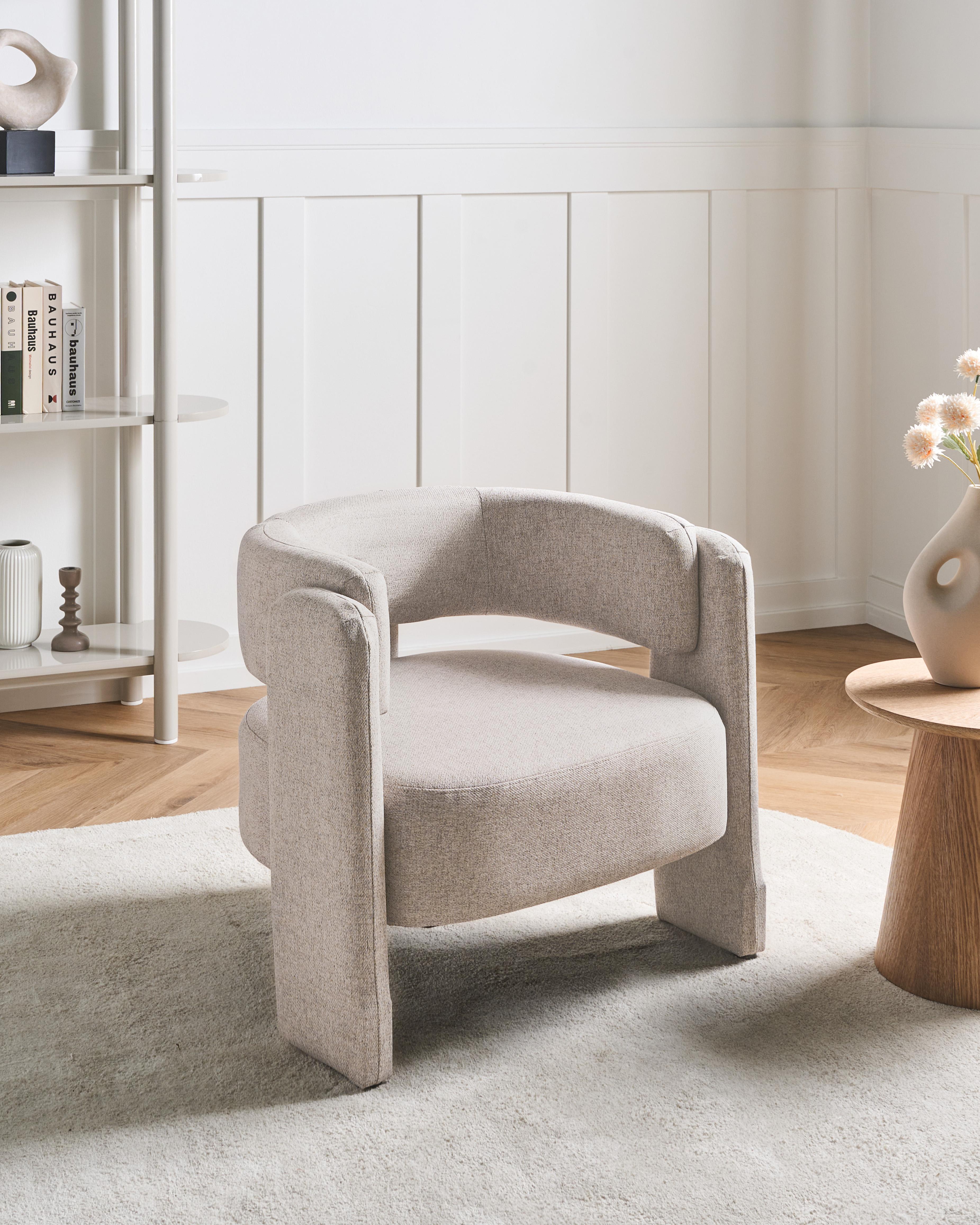 Armchair MAGGEBY Fabric Beige