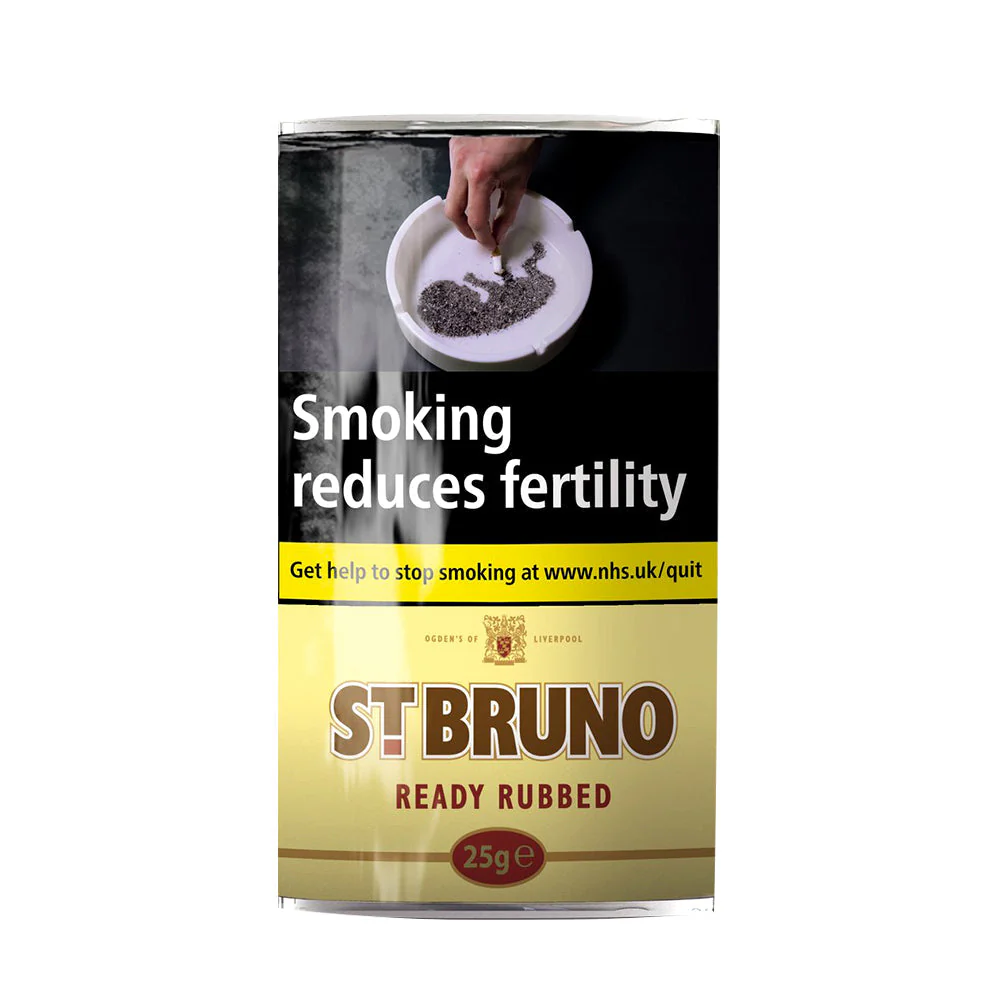 St Bruno Ready Rubbed Pipe Tobacco 25g Pouch