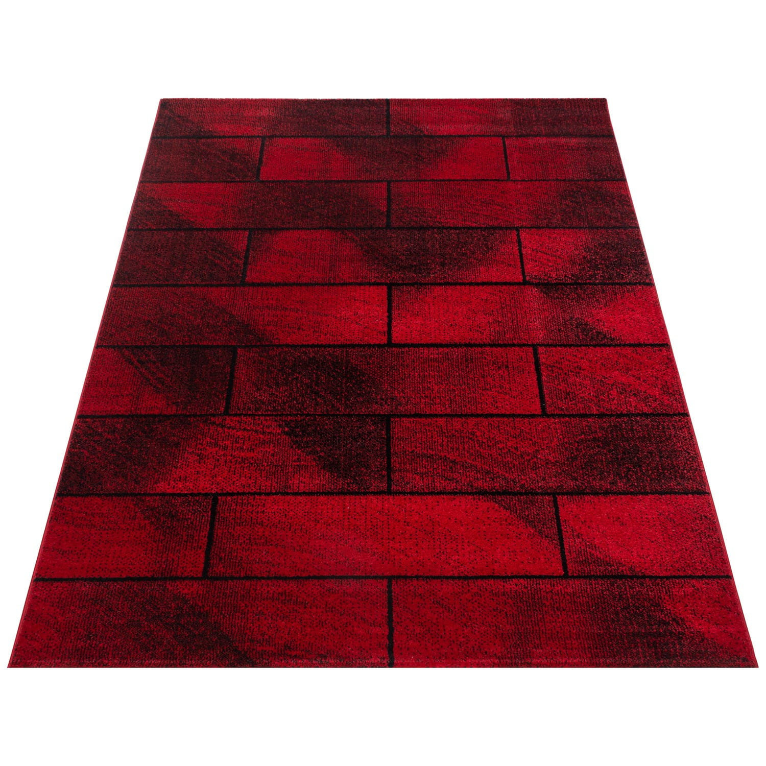 Dywan nowoczesny Beta czerwono-czarny 120 cm x 170 cm
