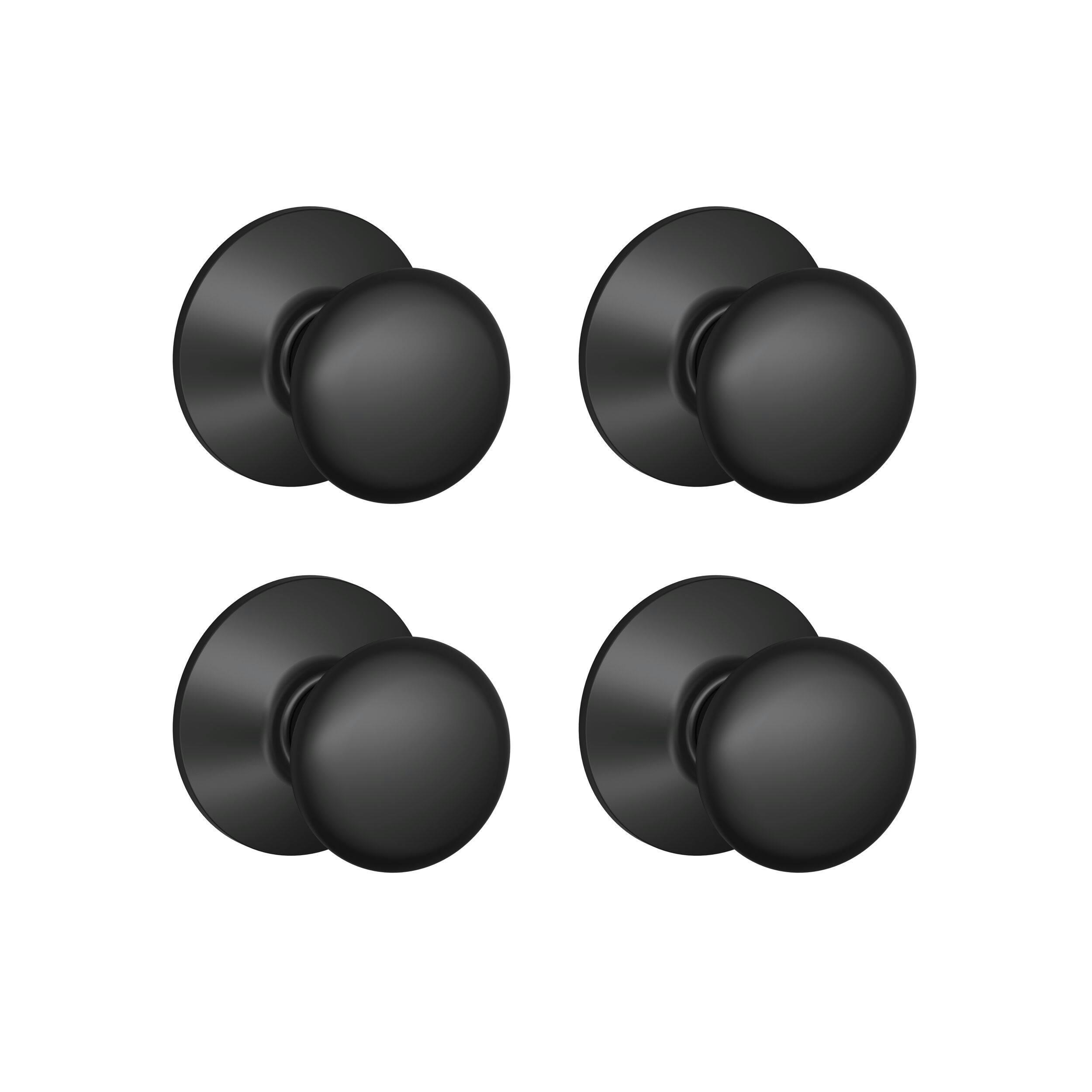 Schlage Plymouth Passage Door Lock Knobs, 4-pk