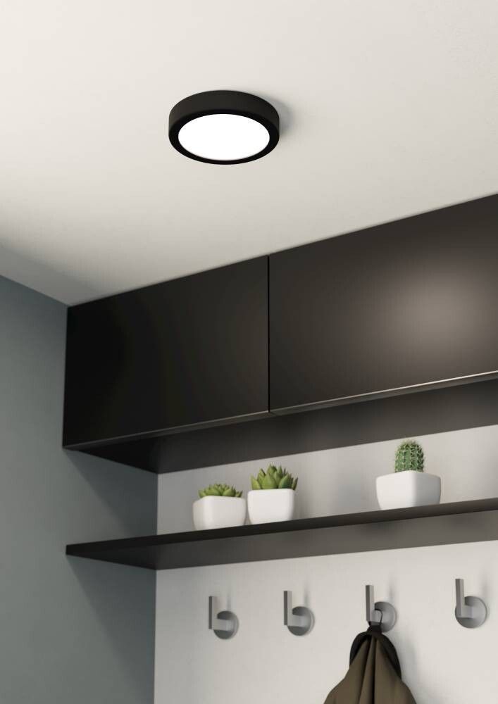 PLAFOND EGLO FUEVA LED 16CM SVART