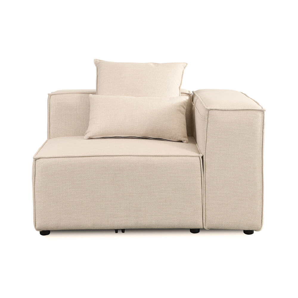 Home Deluxe Bank VERONA Beige Hoekbank Rechts