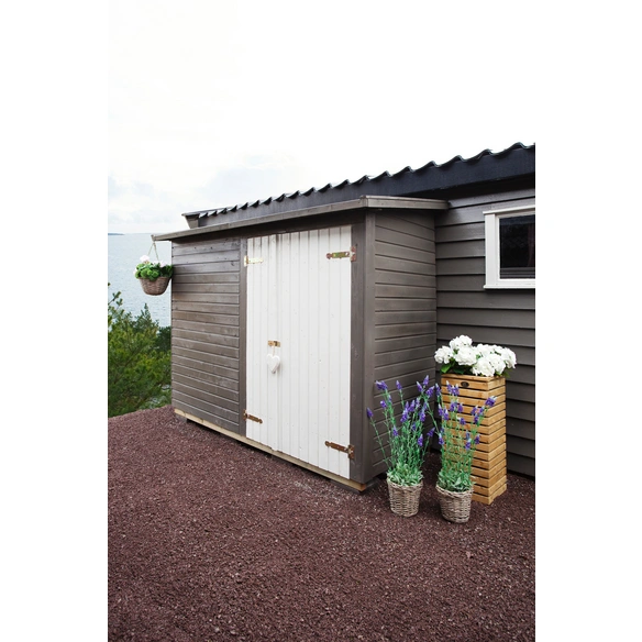 Gerätehaus »Leif«, Aufstellmaße BxTxH: 254 x 112 x 189 cm, lackiert, Holz
