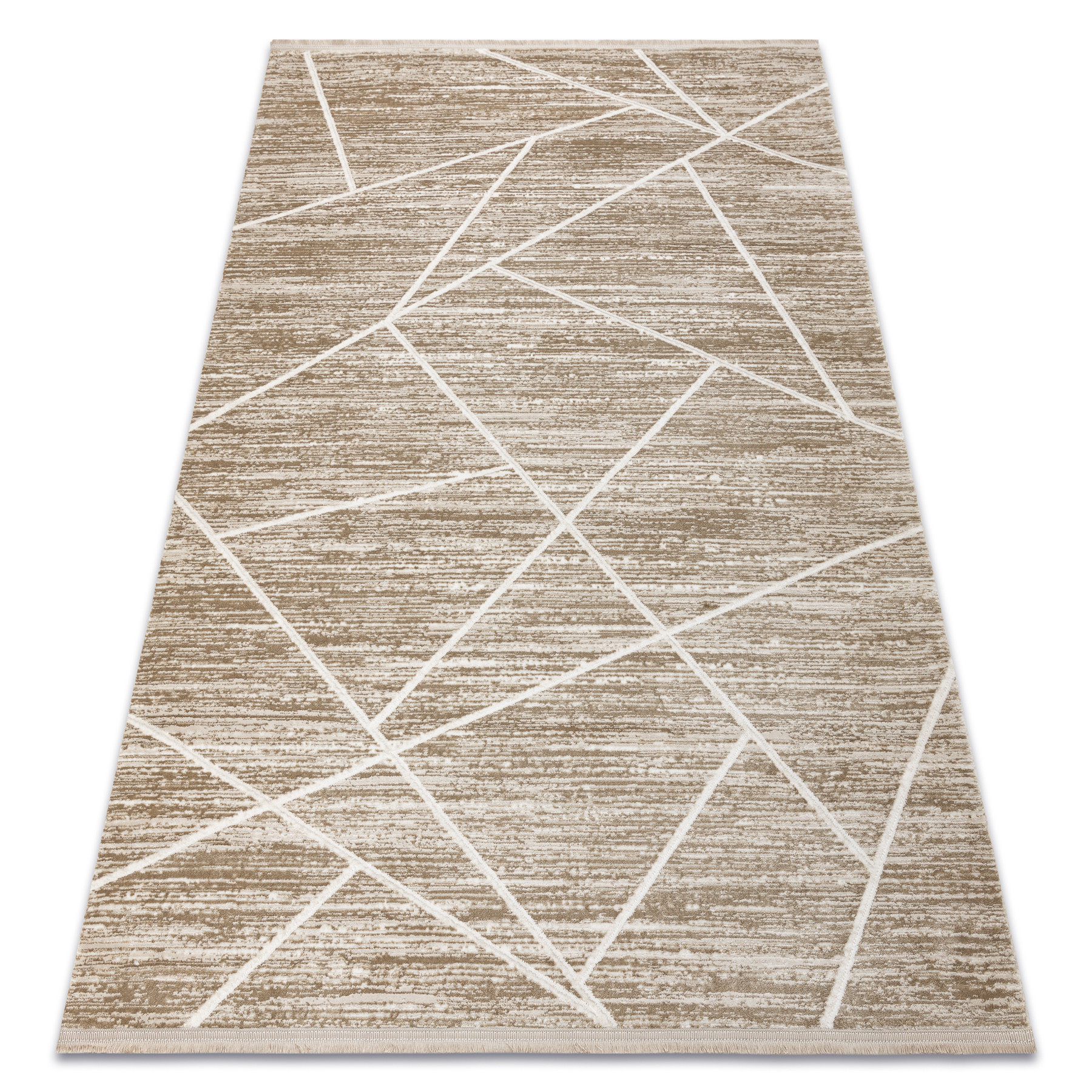 Dywan DUKE 51557 beż / krem - Geometryczny, strukturalny, 80x150 cm