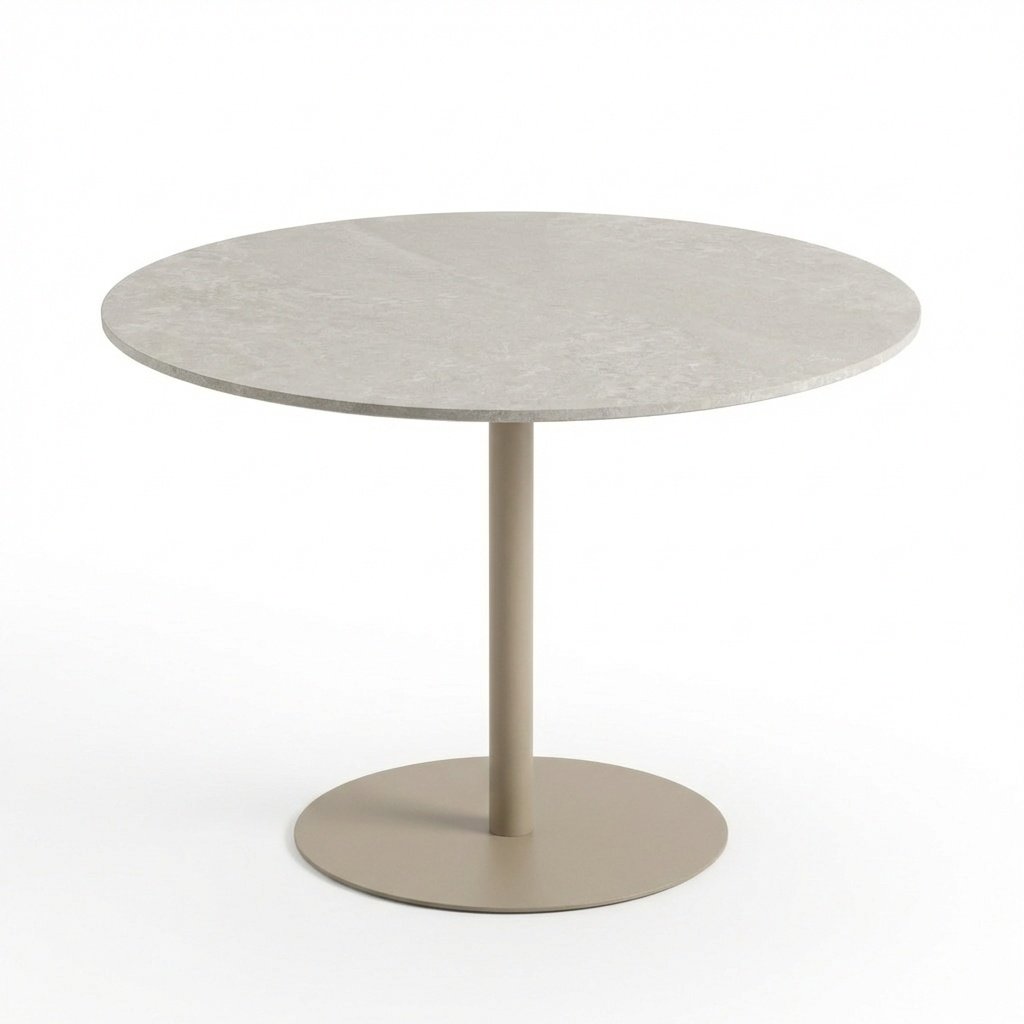 Rebellenclub Lora Eetkamertafel - ø110 cm - Beige