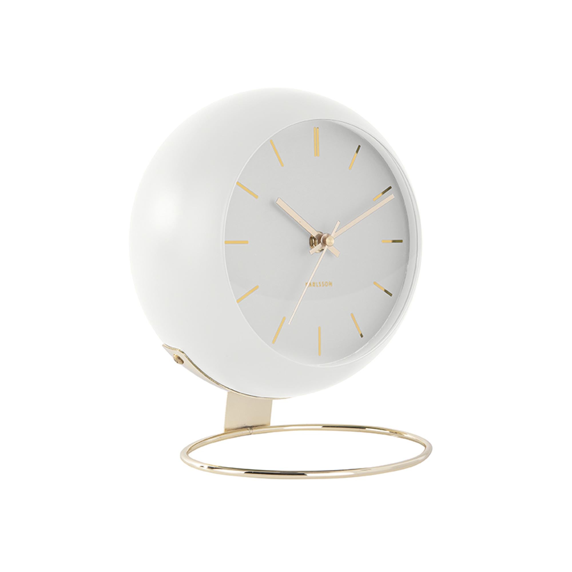 Karlsson tafelklok - wit - Ø21cm
