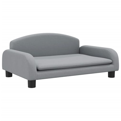 NNEVL Kids Sofa Light Grey 70x45x30 cm Fabric