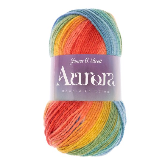 James C Brett Rainbow Days Aurora DK Yarn 100g