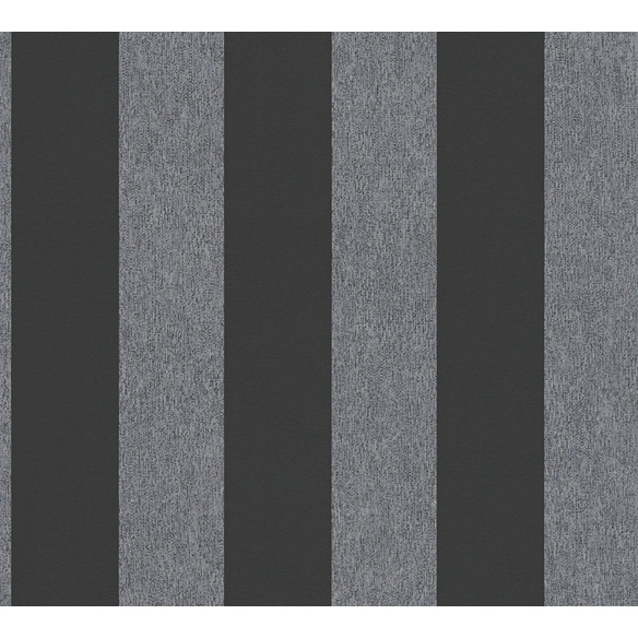 Vliestapete, BxL: 53 x 1005 cm, grau/schwarz