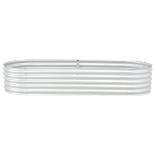 NNEVL Garden Raised Bed 240x80x44 cm Galvanised Steel Silver