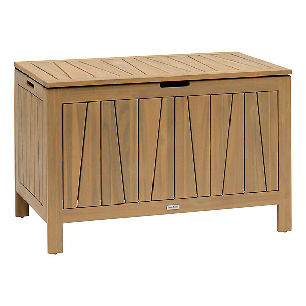 Coffre de rangement 165L Lodgia beige acacia - Hespéride