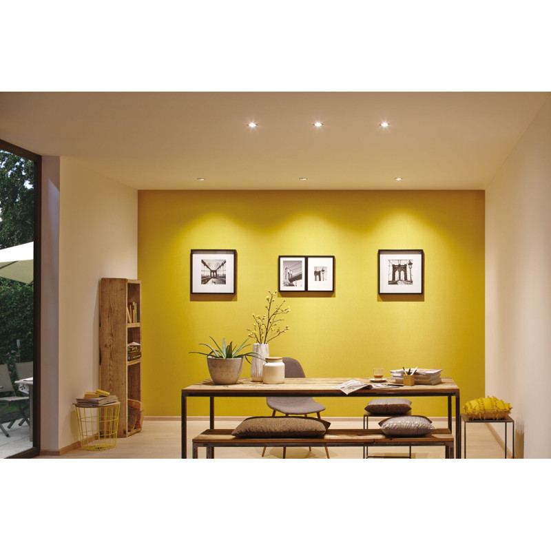 Spot encastrable LED Nova Plus aluminium blanc chaud IP23 6 W PAULMANN