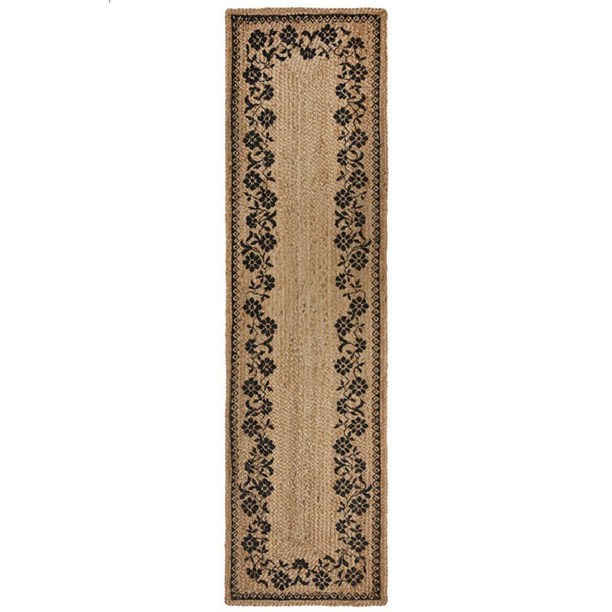 MASIE - Tapis de couloir en jute beige 60x230 cm